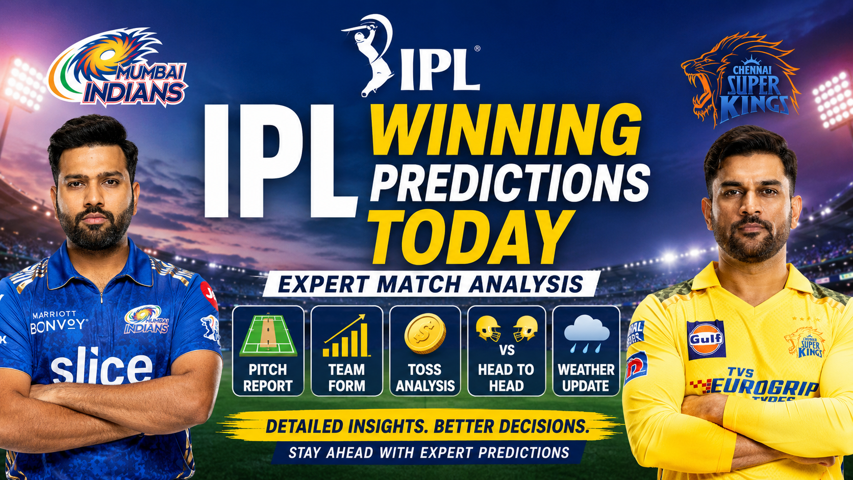 IPL Winning Predictions Today: How Experts Analyse Every Match Before the First Ball
