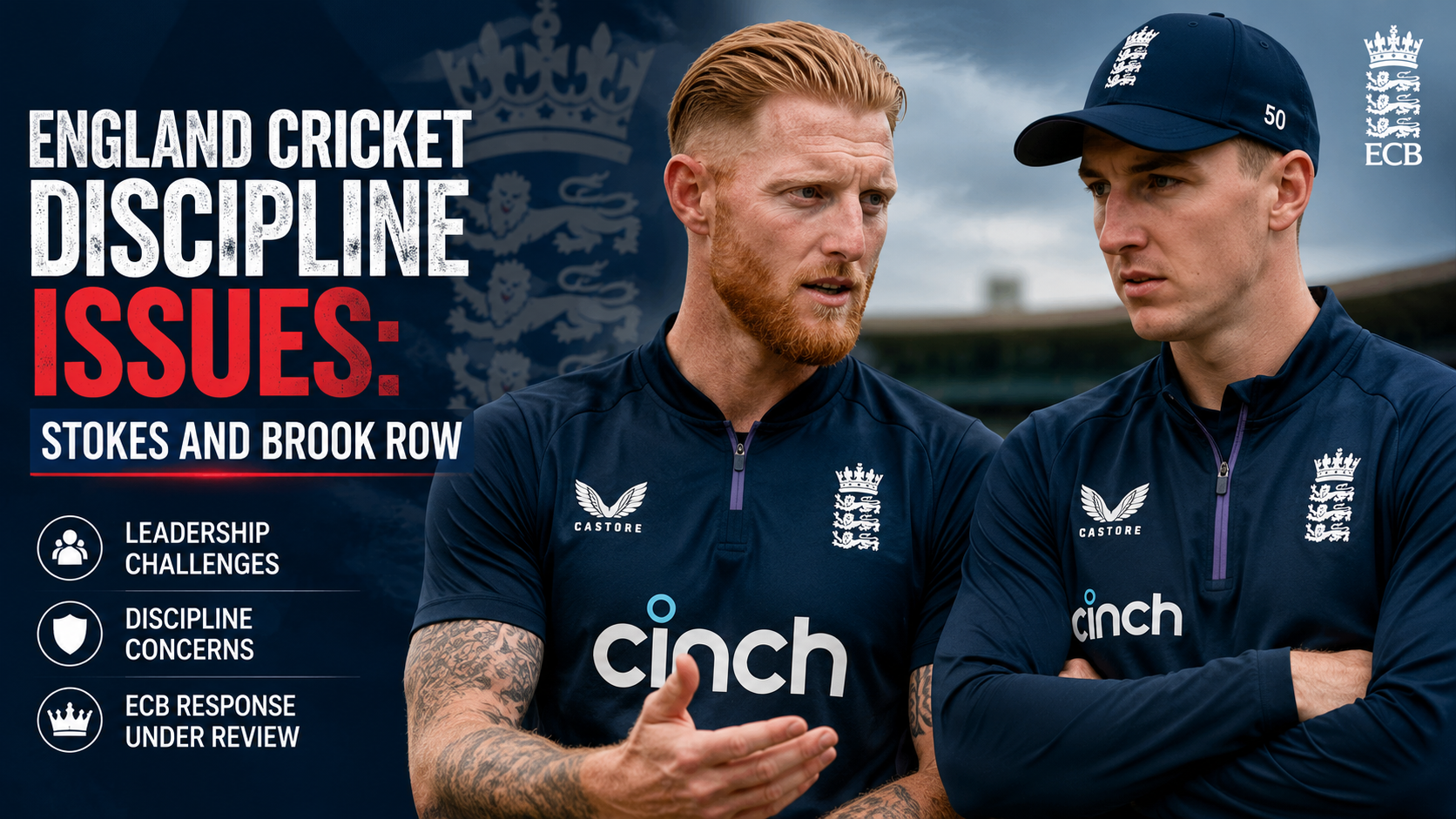 England Cricket’s Discipline Issues: From Harry Brook to Ben Stokes