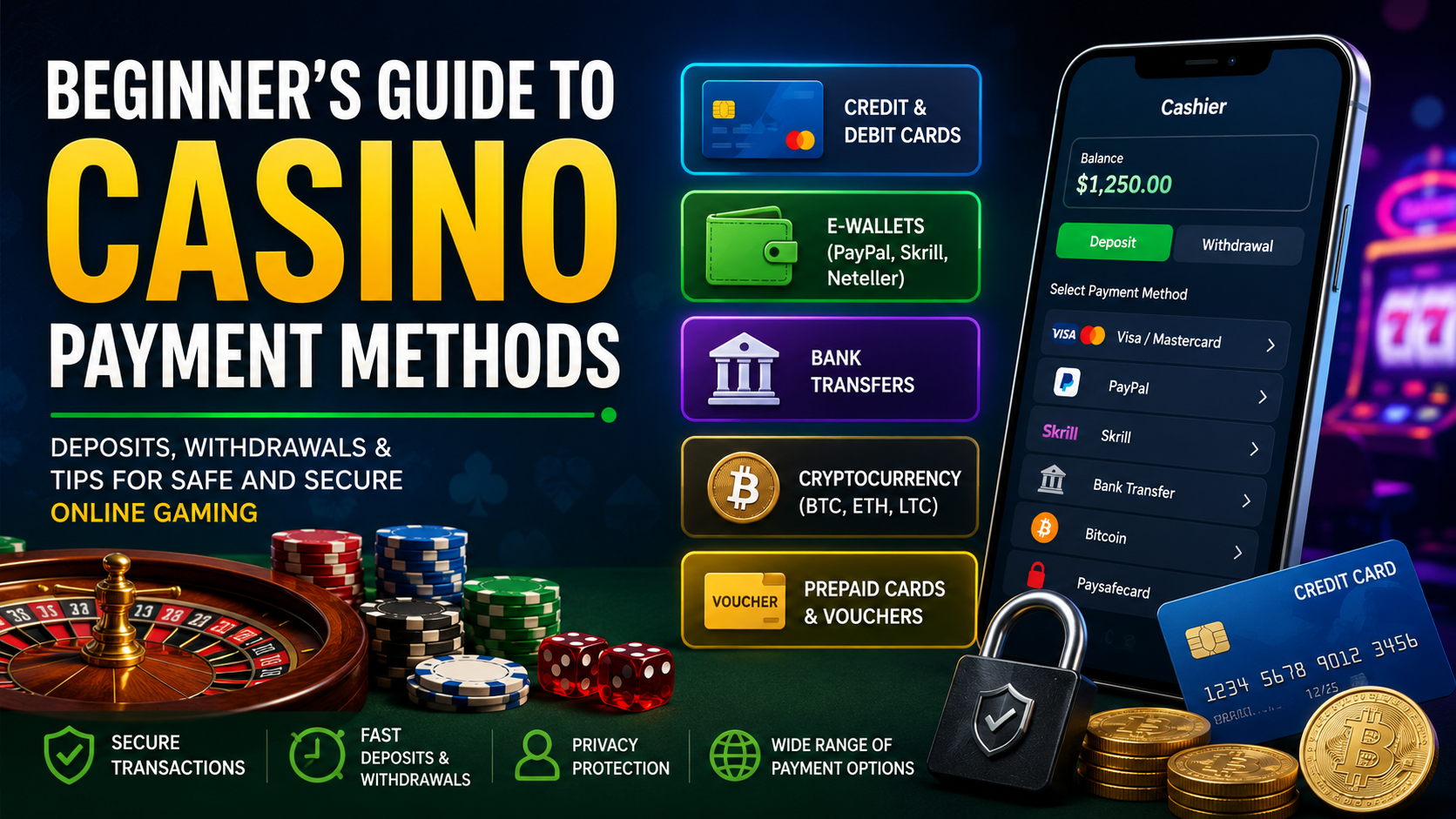 Beginner’s Guide to Casino Payment Methods: Everything New Players Should Know