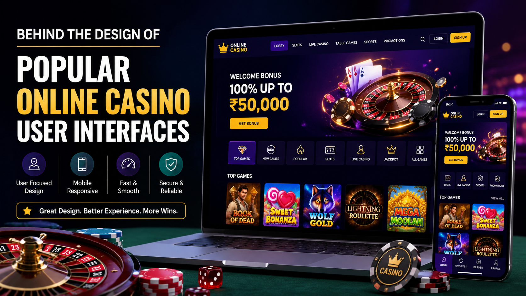 Behind the Design of Popular Online Casino User Interfaces