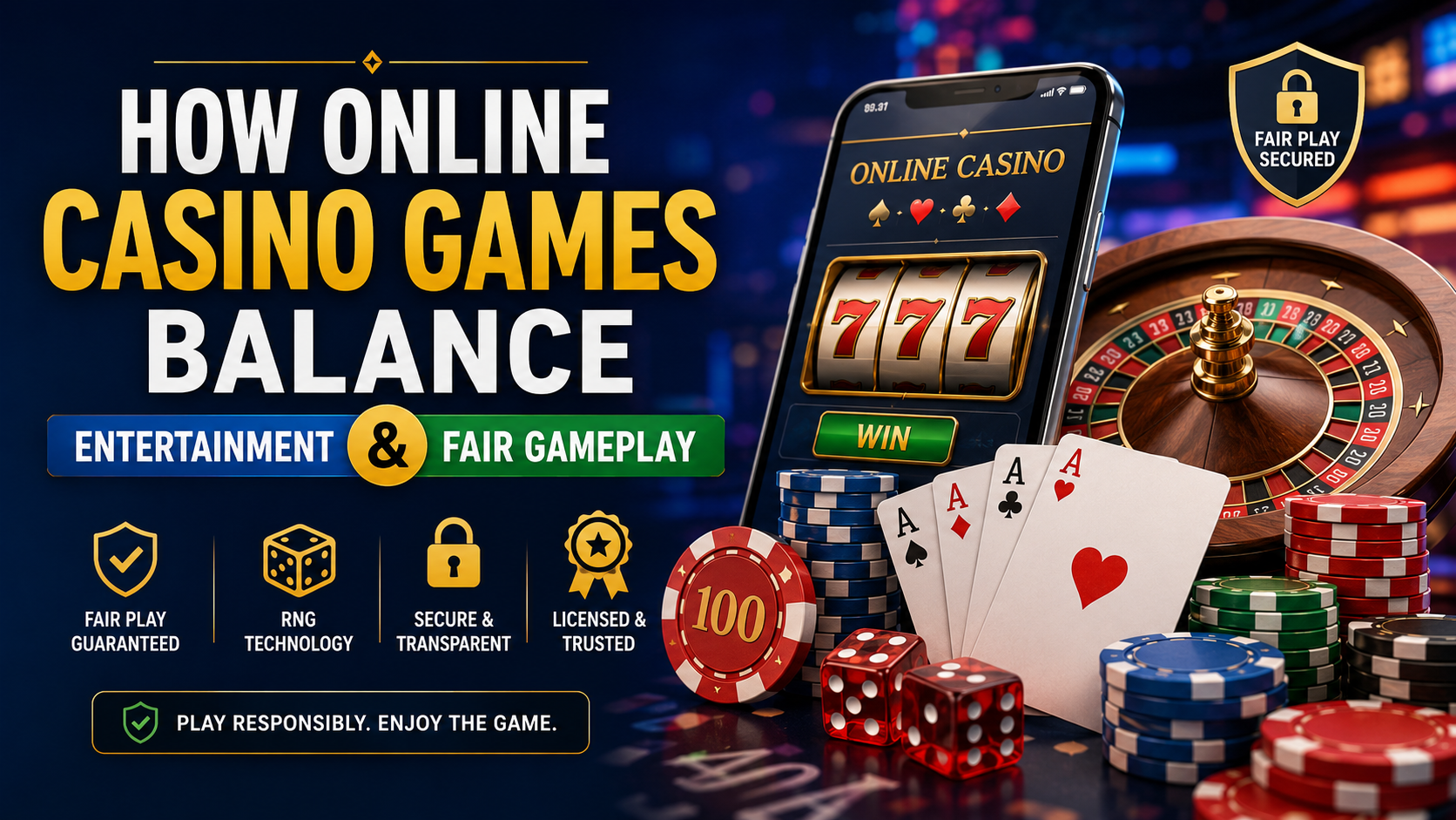 How Online Casino Games Balance Entertainment and Fair Gameplay