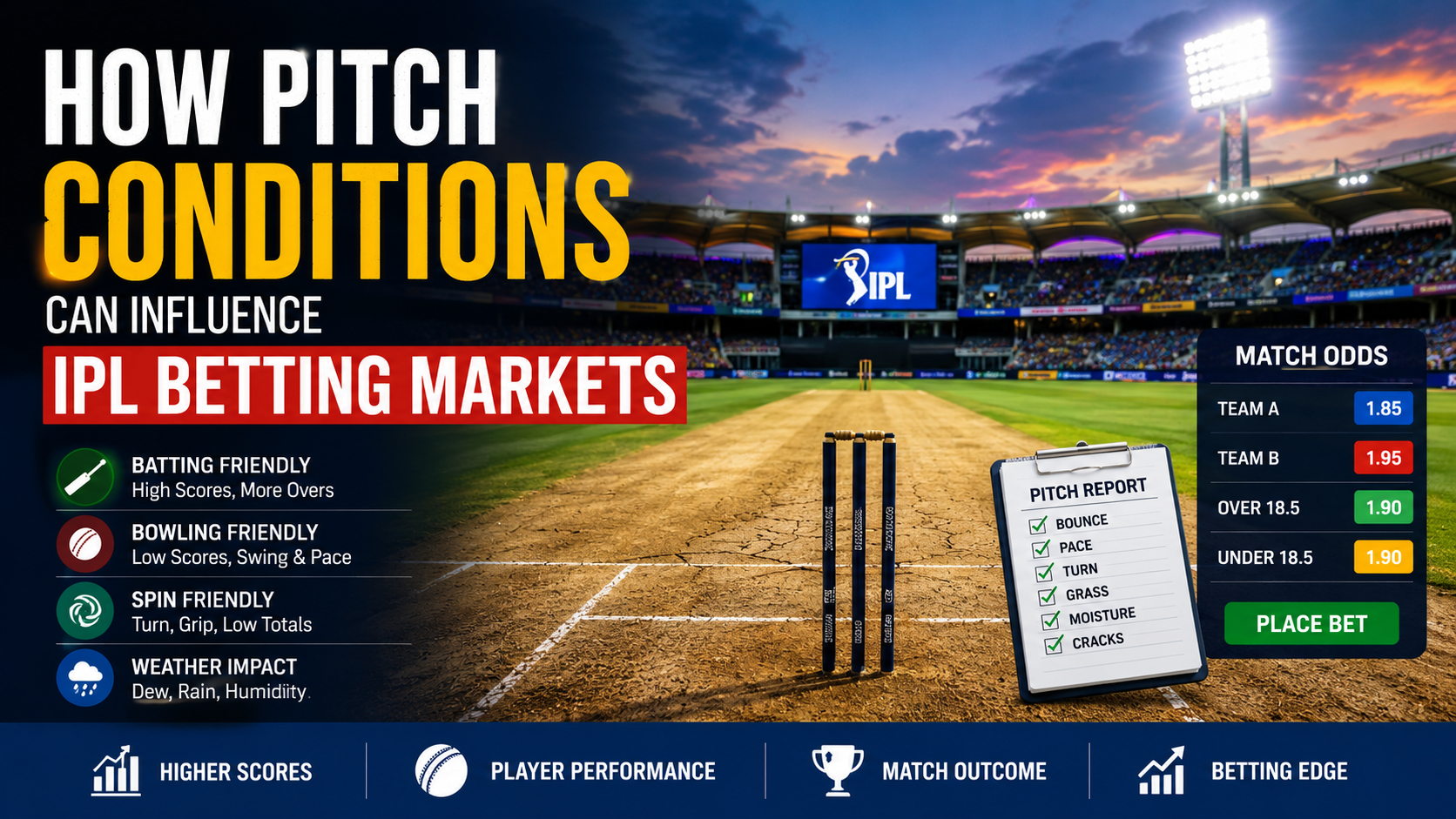 How Pitch Conditions Can Influence IPL Betting Markets